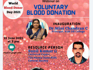 VOLUNTARY BLOOD DONATION
