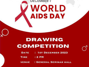 WORLD AIDS DAY – DRAWING COMPETITION