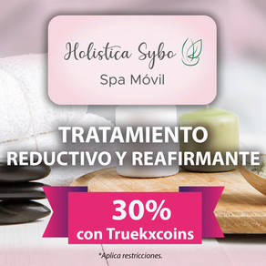 Holística Sybo 💆🏻♀️ Spa Móvil 💆🏽♂️ paga tu tratamiento reductivo y reafirmante con 📲 TRUEKXCOINS