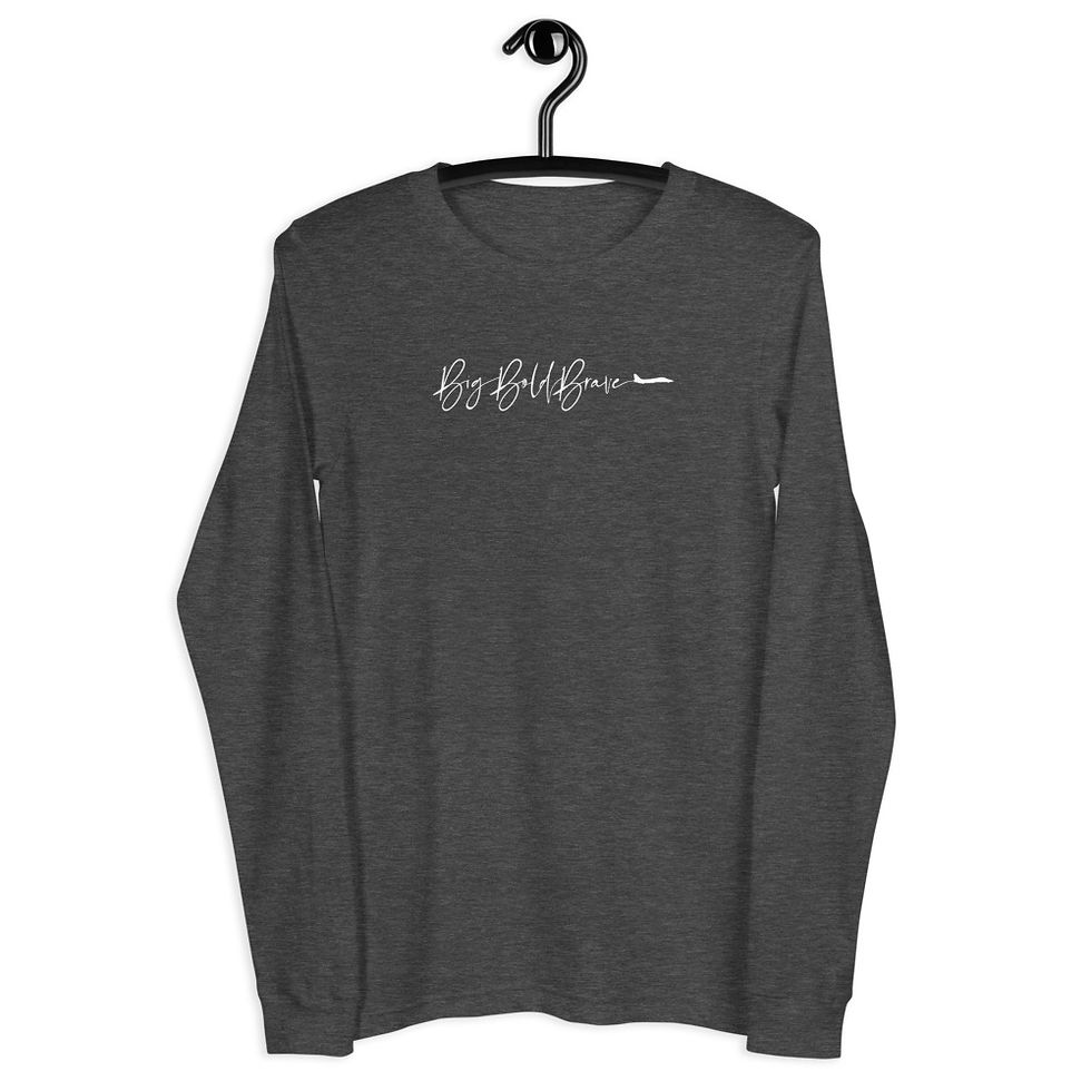 Thumbnail: Unisex Long Sleeve Tee Variety of colors with white logo