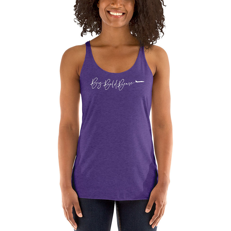 Thumbnail: Women's Racerback Tank - variety of colors with white logo