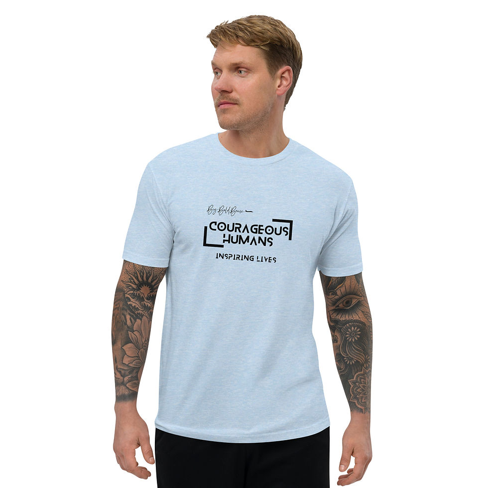 Thumbnail: Courageous Humans V1  FITTED Short Sleeve T-shirt