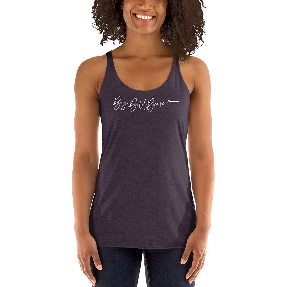 Thumbnail: Women's Racerback Tank - variety of colors with white logo