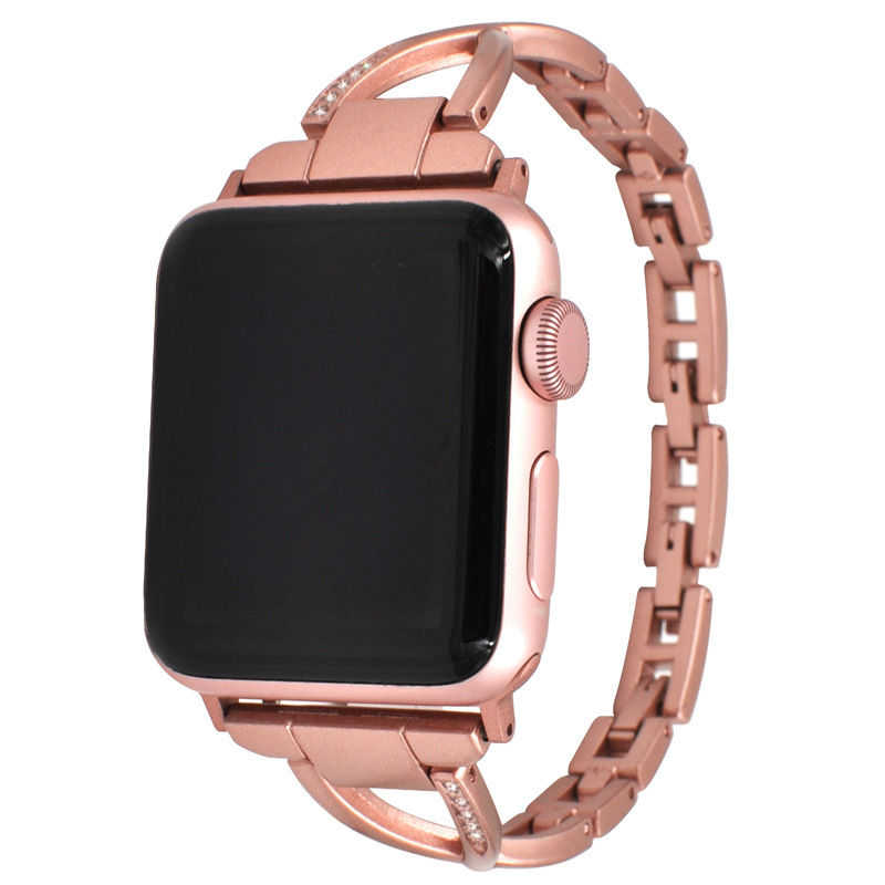 Diamond X-Link Stainless Steel Apple Watch Band