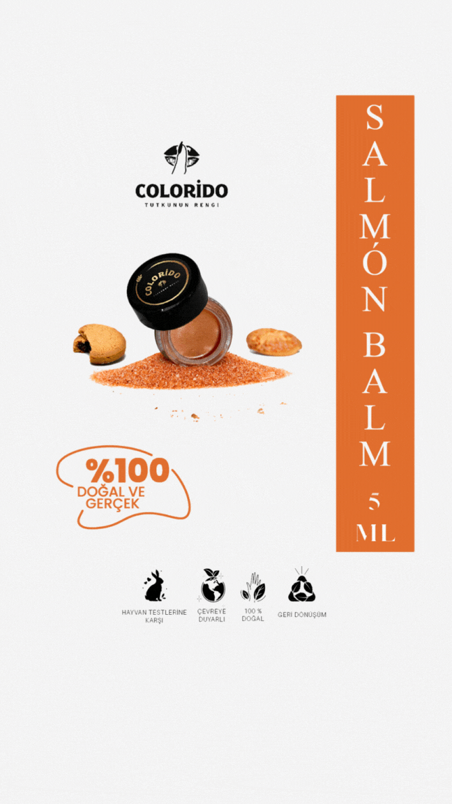 Colorido Cosmetics Colorido Salmón Moisturizing - Antioxidant Radiant Balm (Lippenstift mit natürlichen Inhaltsstoffen - Lidschatten - Rouge)