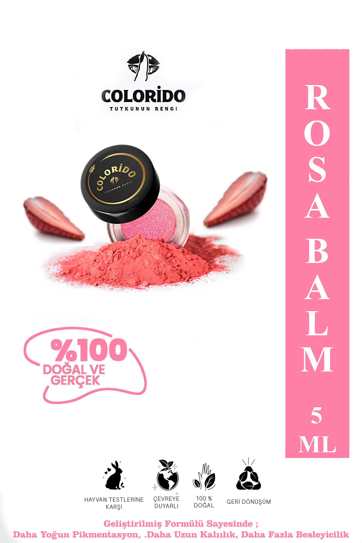 Увлажняющий антиоксидантный крем-бальзам для сияния кожи «Цветной розовый бальзам»