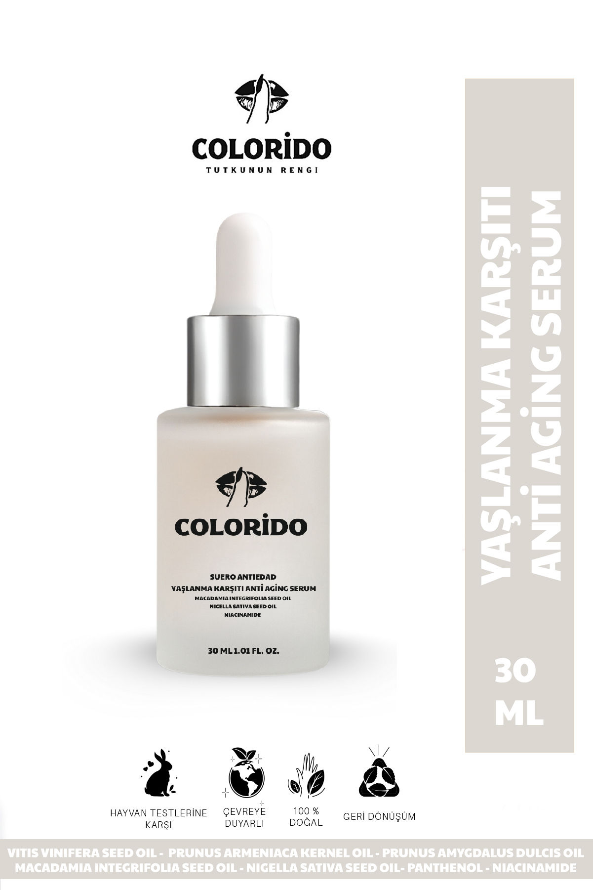 SUERO ANTIEDAD - YAŞLANMA VE KIRIŞIKLIK KARŞITI ANTİ AGİNG SERUM 30 ML