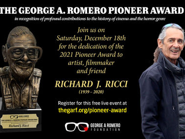 TONIGHT! The George A. Romero Pioneer Award Ceremony