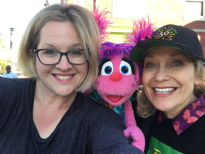 Leslie, Jamie and Abby Cadabby