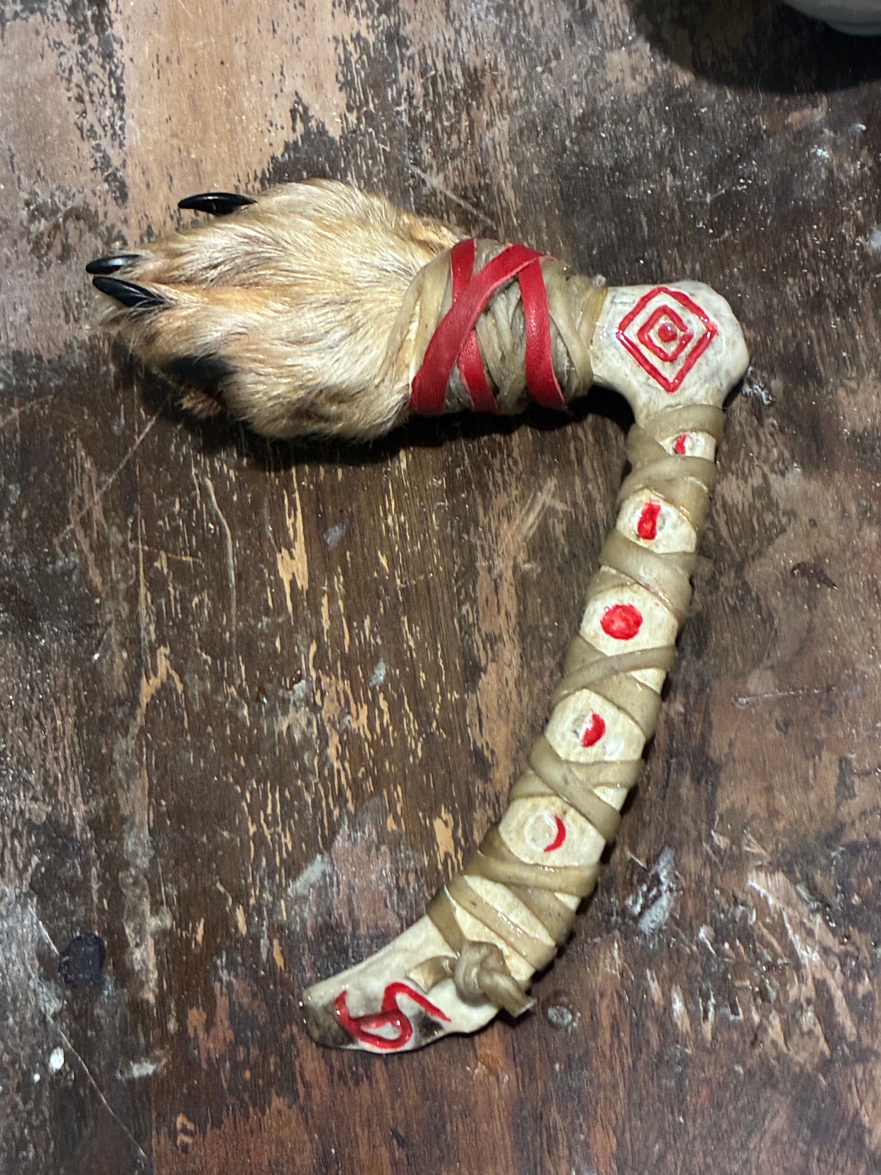 Coyote Paw Rattle