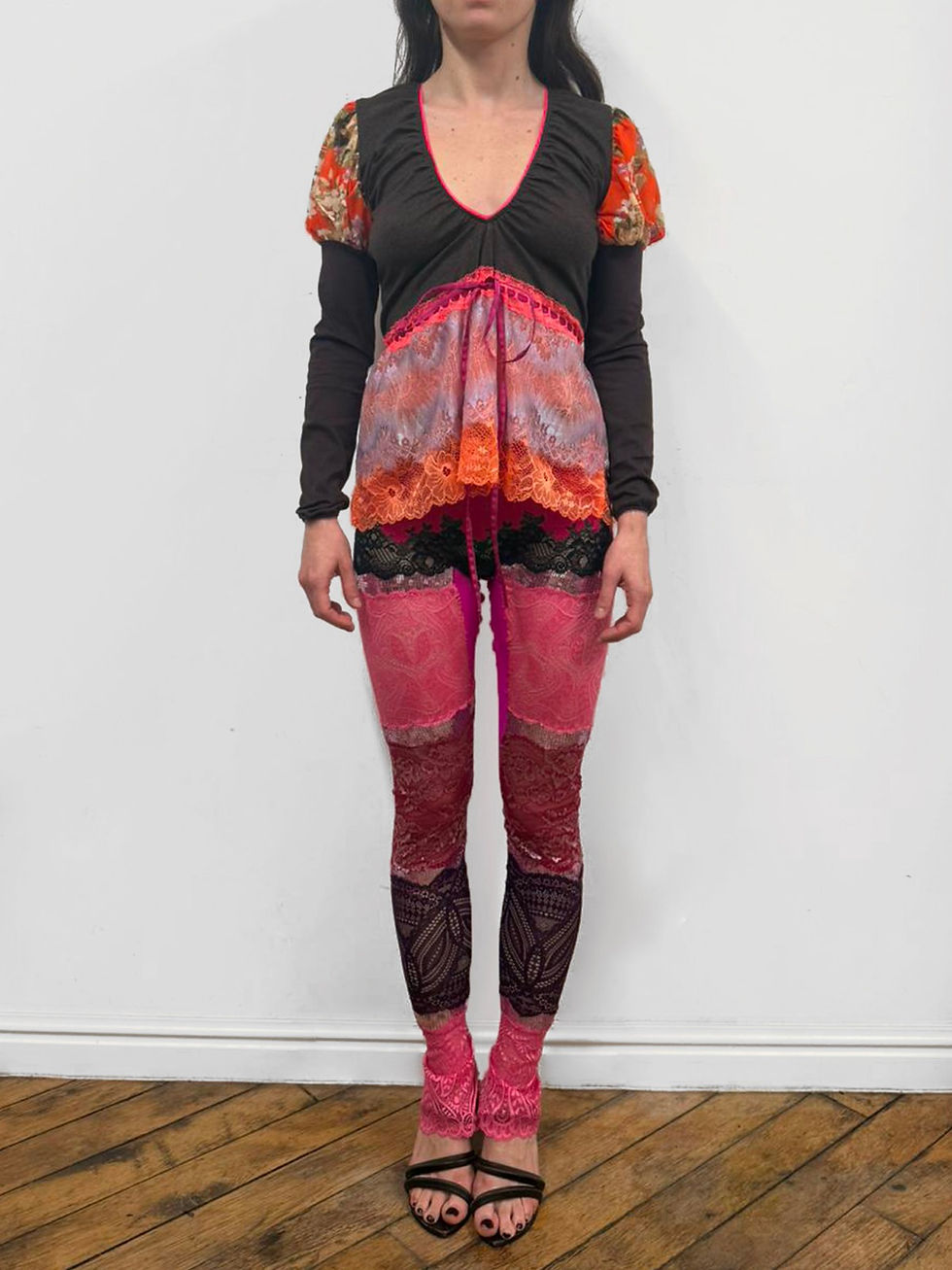 Deco: Plunge Lace Tunic