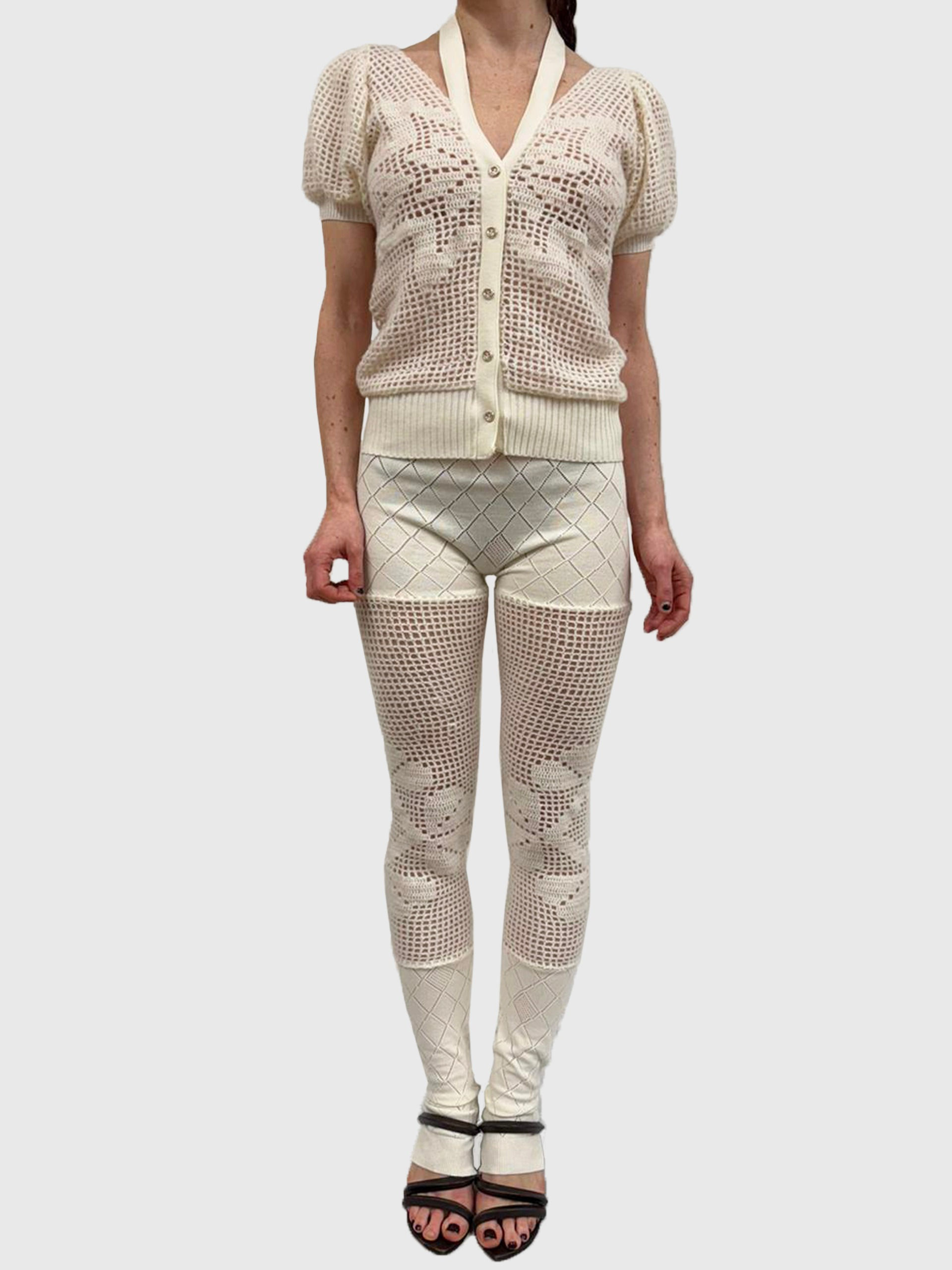 Charades: Filet Pointelle Leggings