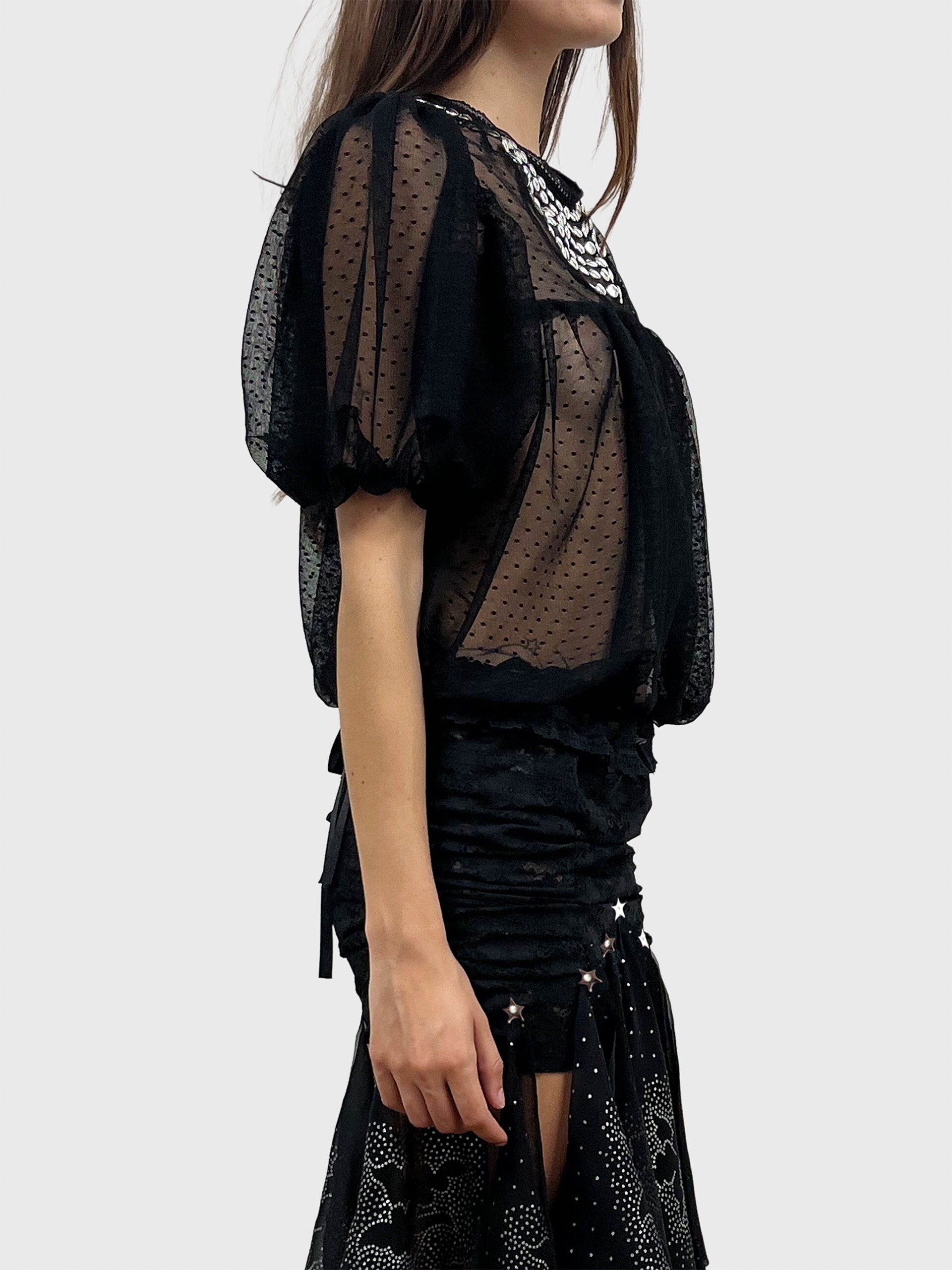 Deco: Black Bib Babydoll