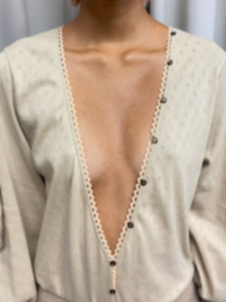 Ce Soir: Pointelle Plunge Playsuit