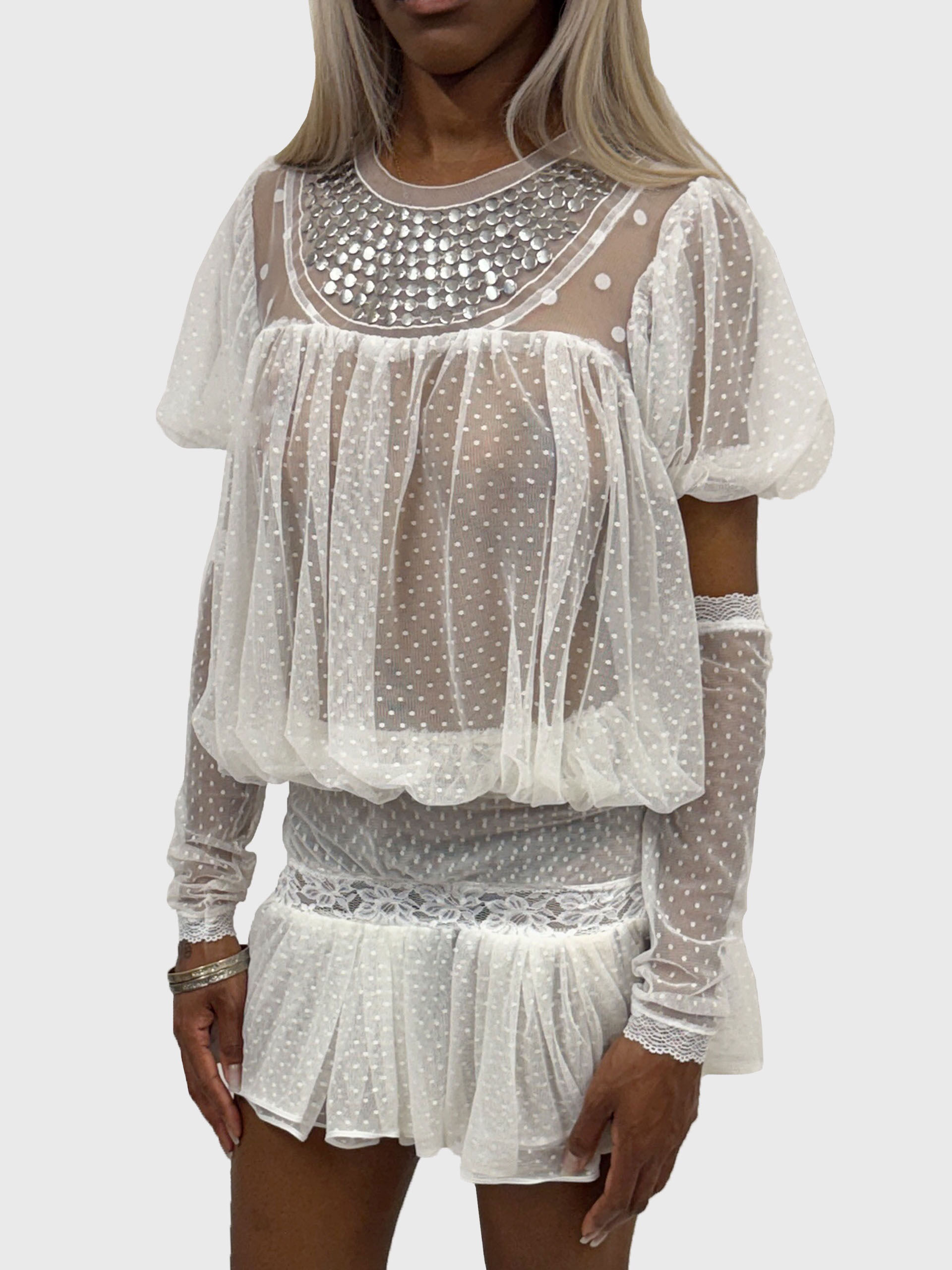Deco: Polka Bib Skirt