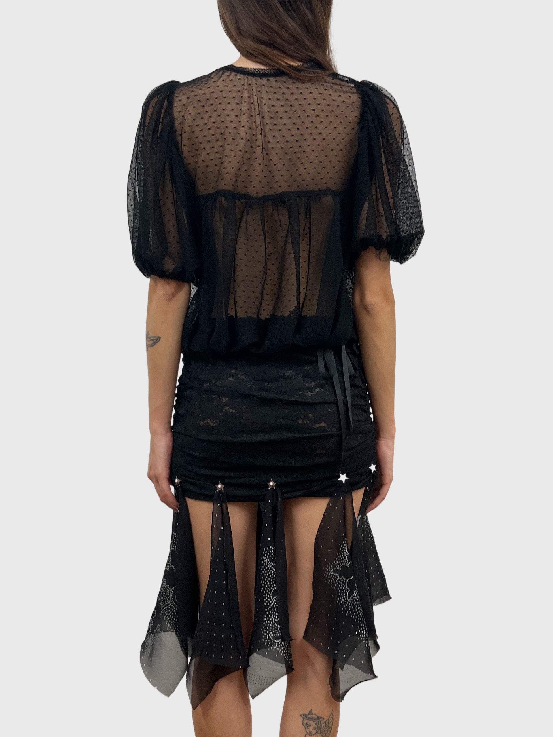 Deco: Black Bib Babydoll