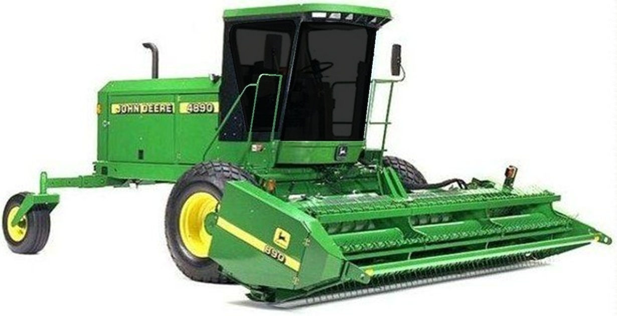 DIY PRECUT TINT FOR GLASS WINDOWS - JOHN DEERE WINDROWER 4890 4990