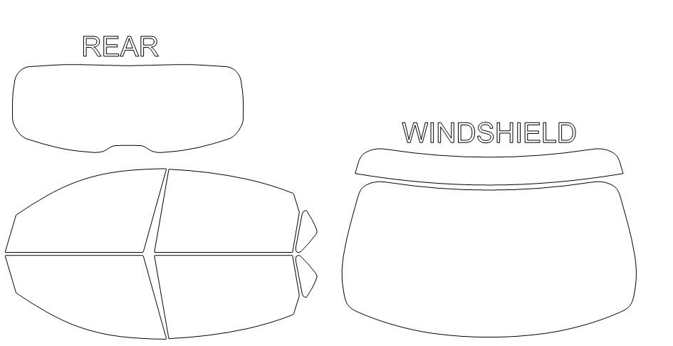 Thumbnail: DIY PRECUT CERAMIC TINT KIT - INFINITI QX70 SERIES 4 DOOR SUV 2014-2017