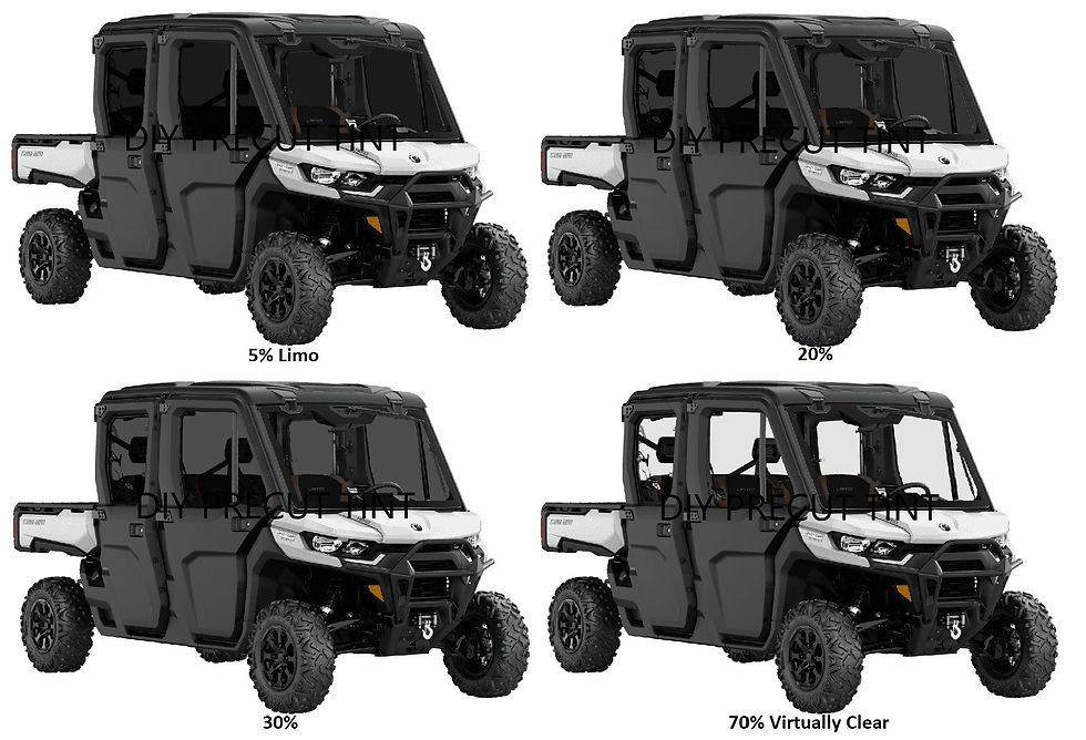 Can Am Defender Tint Kits Diy Precut Tint