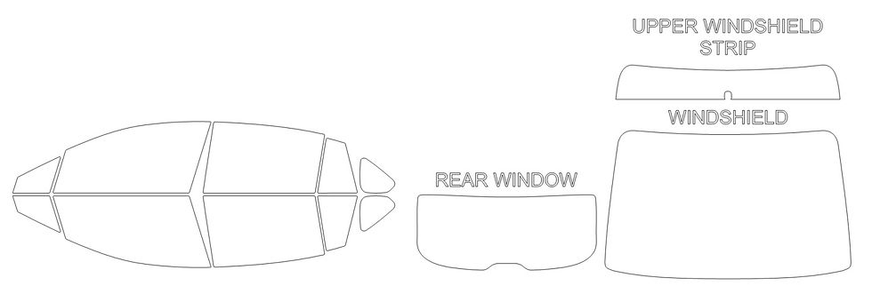Thumbnail: DIY PRECUT CERAMIC TINT KIT - SUBARU IMPREZA 4 DOOR WAGON 2012-2016