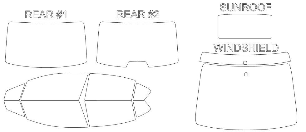 Thumbnail: DIY PRECUT CERAMIC TINT KIT - HONDA CIVIC HYBRID 4 DOOR SEDAN 2012-2015