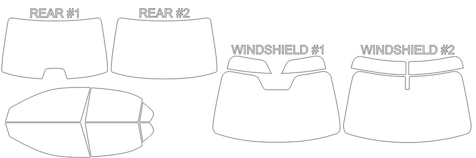 Thumbnail: DIY PRECUT CERAMIC TINT KIT - ACURA TSX 4 DOOR SEDAN 2009-2014