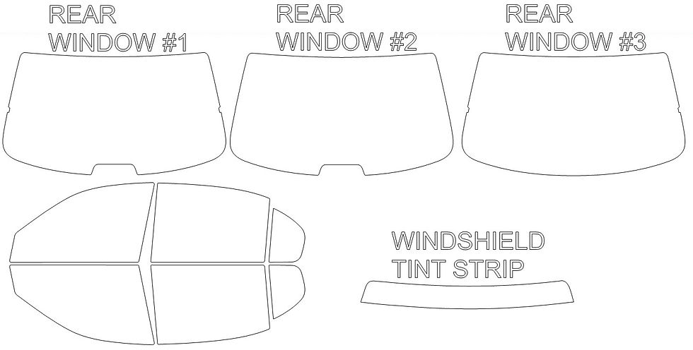 Thumbnail: DIY PRECUT CERAMIC TINT KIT - CHEVROLET MALIBU 4 DOOR SEDAN 1997-2003