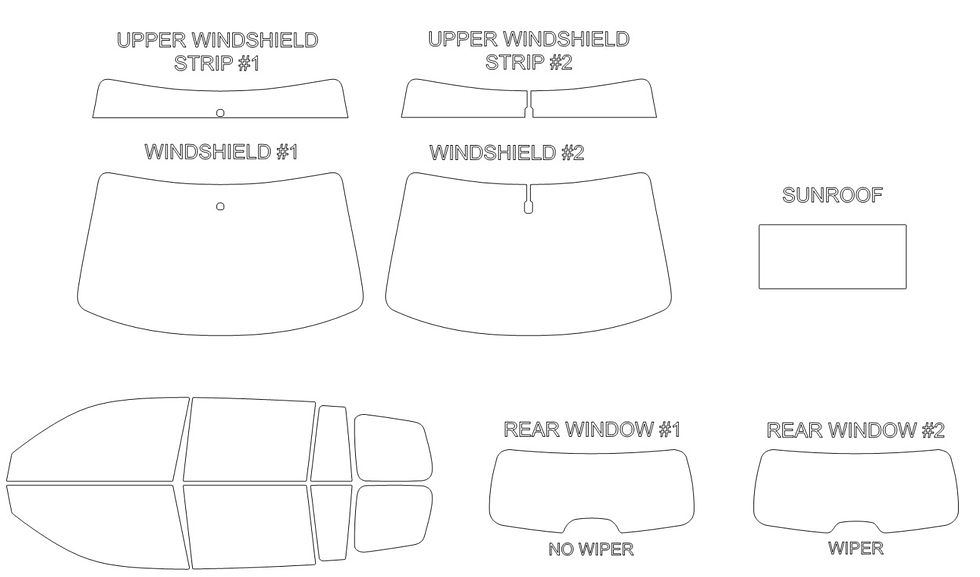 Thumbnail: DIY PRECUT CERAMIC TINT KIT - TOYOTA HIGHLANDER SUV 2008-2013