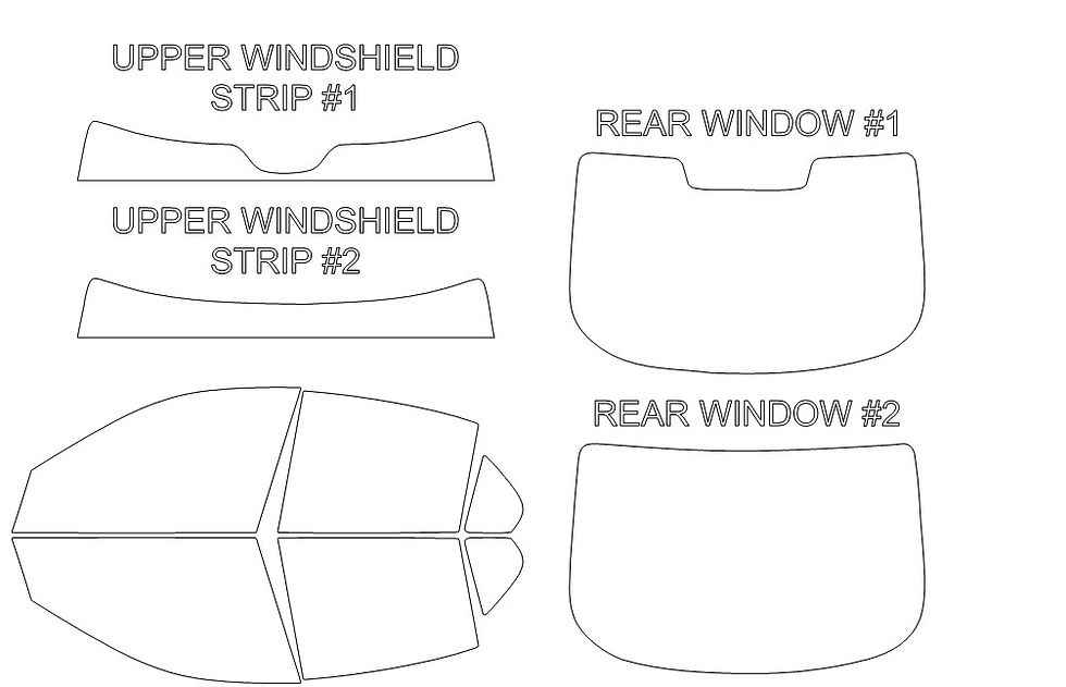 Thumbnail: DIY PRECUT CERAMIC TINT KIT - SAAB 9-3 4 DOOR SEDAN 1999-2010