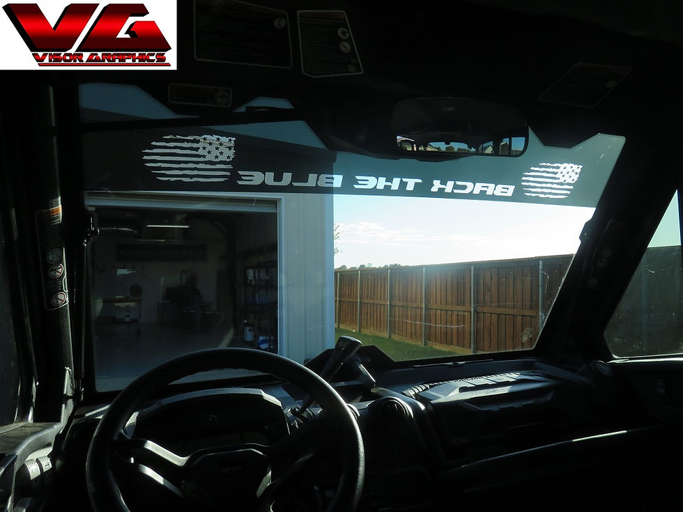 Thumbnail: DIY PRECUT TINT - WINDSHIELD VISOR GRAPHICS FOR KAWASAKI RIDGE