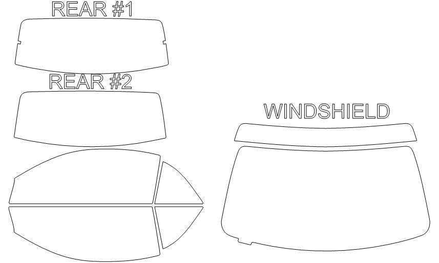 Thumbnail: DIY PRECUT CERAMIC TINT KIT - FORD MUSTANG 2 DOOR CONVERTIBLE 2000-2004