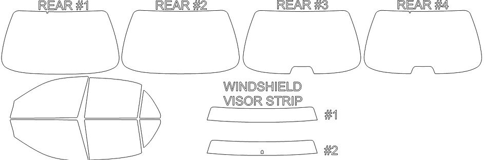Thumbnail: DIY PRECUT CERAMIC TINT KIT - BUICK REGAL 4 DOOR SEDAN 1997-2004