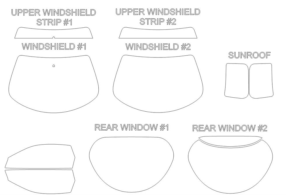 Thumbnail: DIY PRECUT CERAMIC TINT KIT - PONTIAC FIREBIRD 2 DOOR COUPE 1993-2002