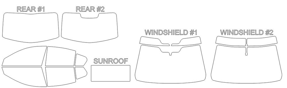 Thumbnail: DIY PRECUT CERAMIC TINT KIT - ACURA TL 4 DOOR SEDAN 2009-2014