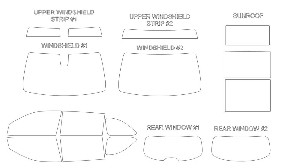 Thumbnail: DIY PRECUT CERAMIC TINT KIT - TOYOTA KLUGER SUV 2014-2019