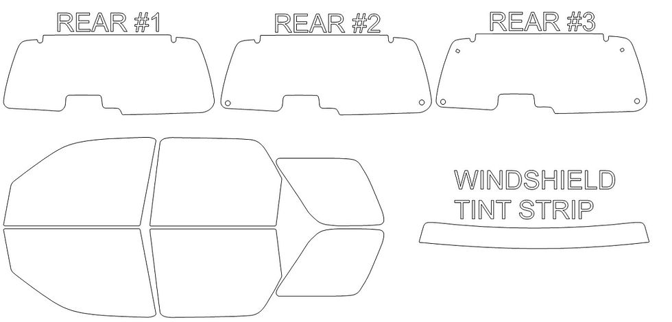 Thumbnail: DIY PRECUT CERAMIC TINT KIT - FORD ESCAPE 4 DOOR SUV 2001-2007