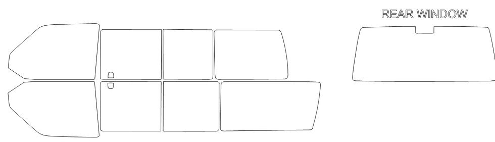 Thumbnail: DIY PRECUT CERAMIC TINT KIT - VOLKSWAGEN EUROVAN MINIVAN 1992-2005