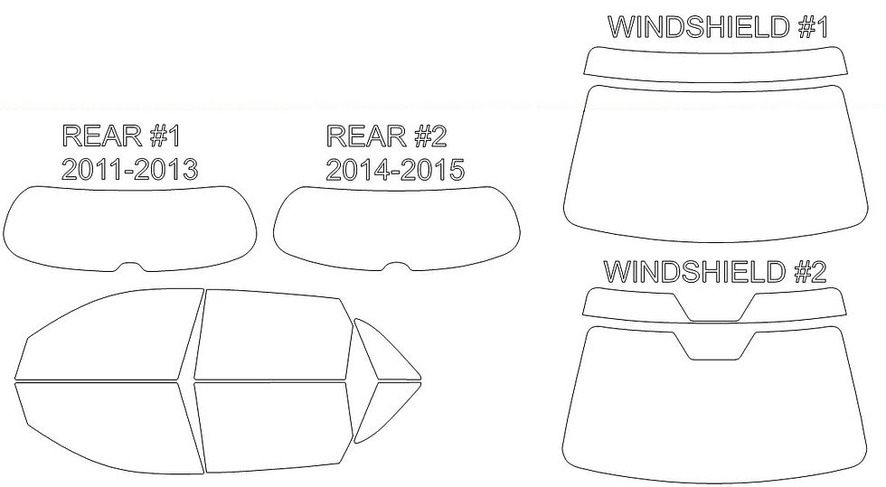 Thumbnail: DIY PRECUT CERAMIC TINT KIT - KIA SORENTO 4 DOOR SUV 2011-2015