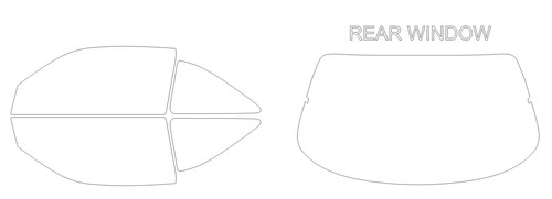 Precut Window Tint Kit For Nissan 240SX Coupe 1995-1998 – All Side & Rear Windows, Any Shade