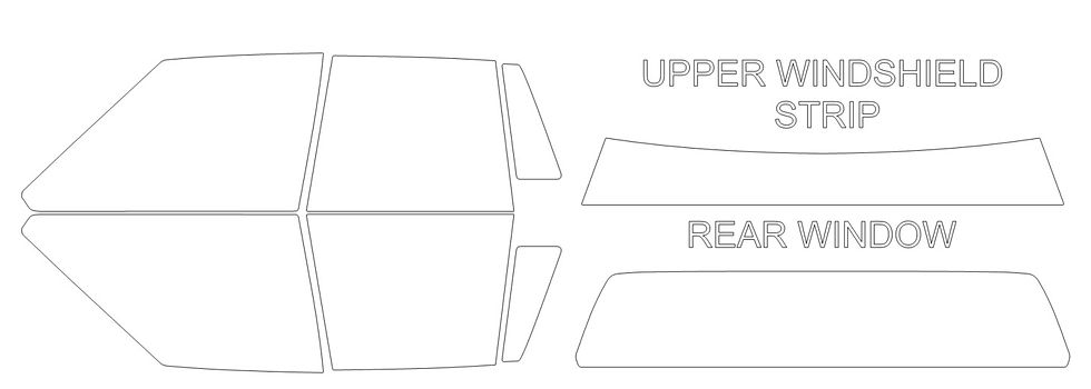 Thumbnail: DIY PRECUT CERAMIC TINT KIT -OLDSMOBILE DELTA 88 4 DOOR SEDAN 1980-1985