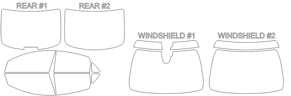 Thumbnail: DIY PRECUT CERAMIC TINT KIT - CHRYSLER 200 4 DOOR SEDAN 2015-2017