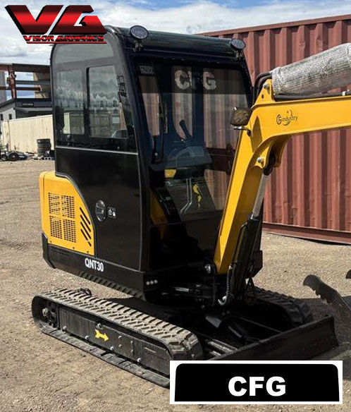 Thumbnail: WINDSHIELD VISOR GRAPHICS TINT FOR CFG QNT30 EXCAVATOR