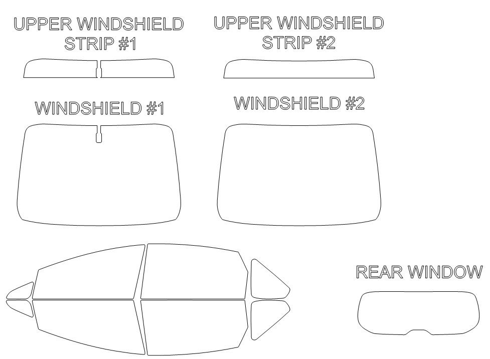 Thumbnail: DIY PRECUT CERAMIC TINT KIT - TOYOTA PRIUS V 4 DOOR HATCH 2012-2017