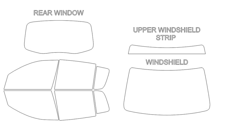 Thumbnail: DIY PRECUT CERAMIC TINT KIT - RENAULT SANDERO 4 DOOR HATCH 2010-2012