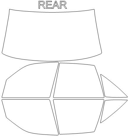 Thumbnail: PRECUT CERAMIC TINT KIT - BUICK REGAL 4 DOOR SEDAN 1990-1996