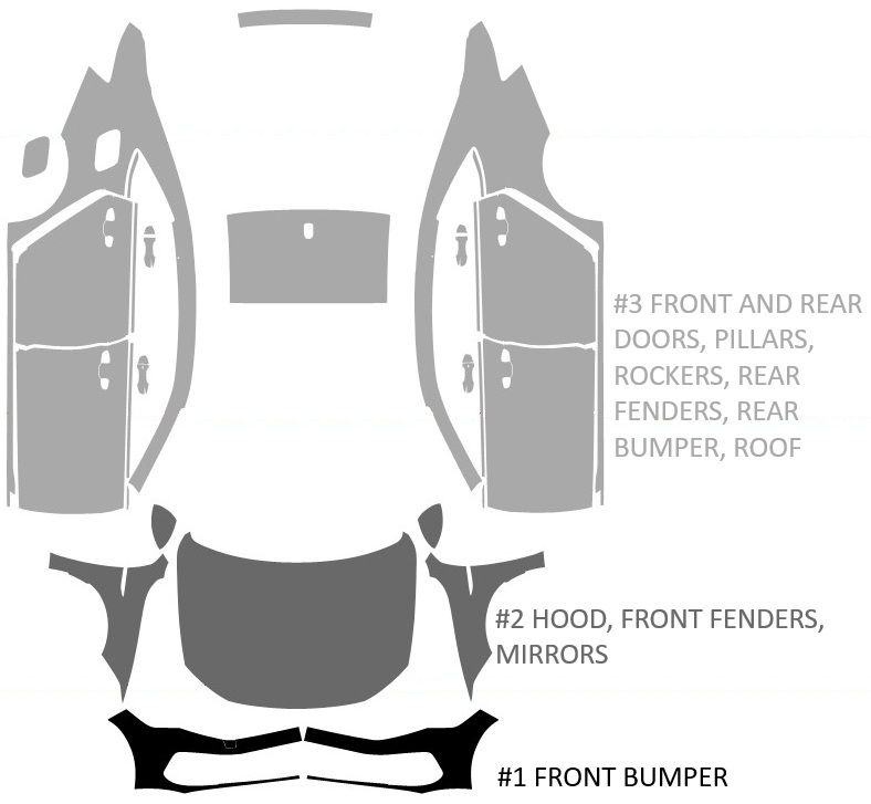 DIY PRECUT PPF - PAINT PROTECTION FILM KIT VOLKSWAGEN JETTA 2022-2026