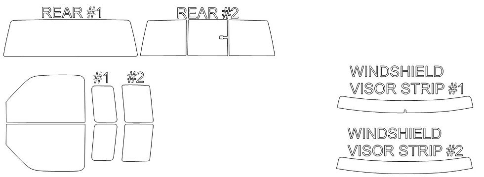 Thumbnail: DIY PRECUT CERAMIC TINT KIT - MAZDA B SERIES 2 DOOR TRUCK 1998-2009