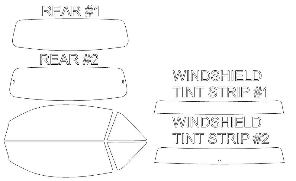 Thumbnail: DIY PRECUT CERAMIC TINT KIT - FORD MUSTANG 2 DOOR CONVERTIBLE 2005-2009