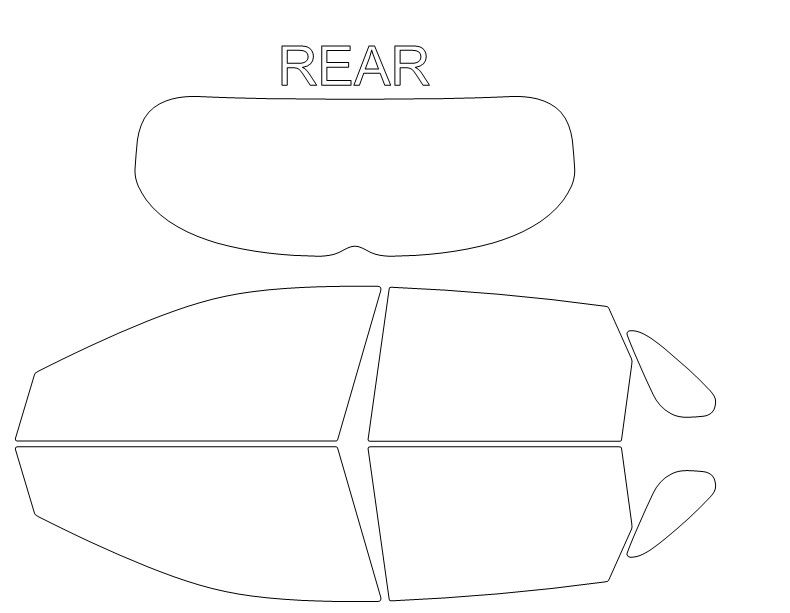 Thumbnail: DIY PRECUT CERAMIC TINT KIT - HYUNDAI ELANTRA 4 DOOR HATCHBACK 2018-2020