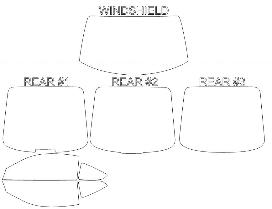 Thumbnail: DIY PRECUT CERAMIC TINT KIT -HYUNDAI TIBURON 2 DOOR HATCHBACK 2003-2009